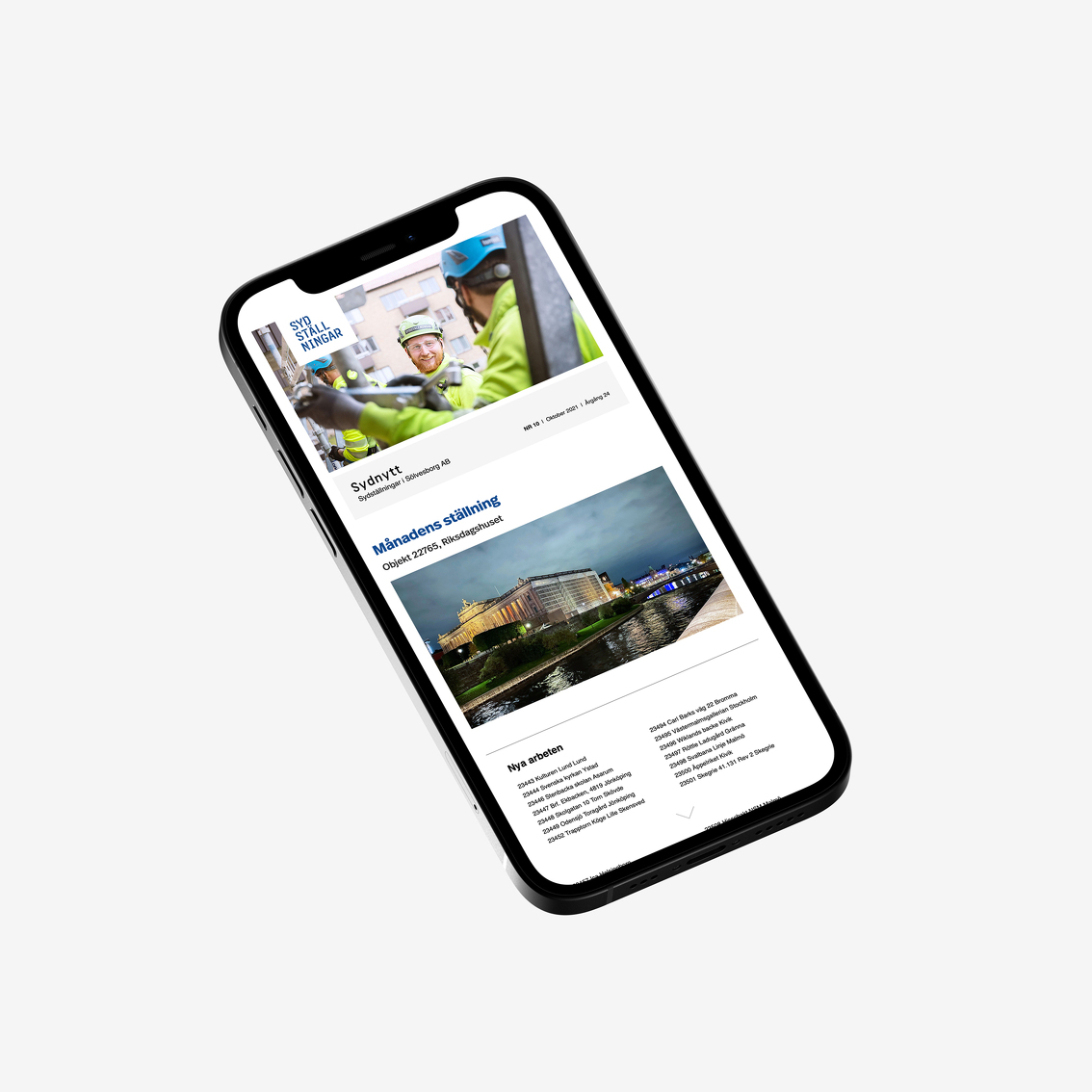 Sydställningars digitala nyhetsbrev